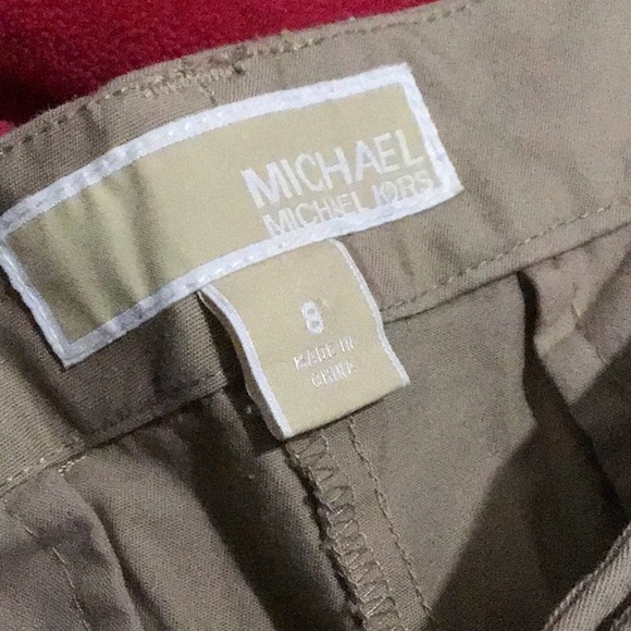 Michael Kors Mid Rise Khaki Chino Ankle Pants - Picture 4 of 6